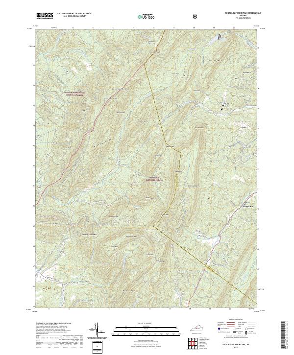 USGS Topographic Map – Sugarloaf Mountain