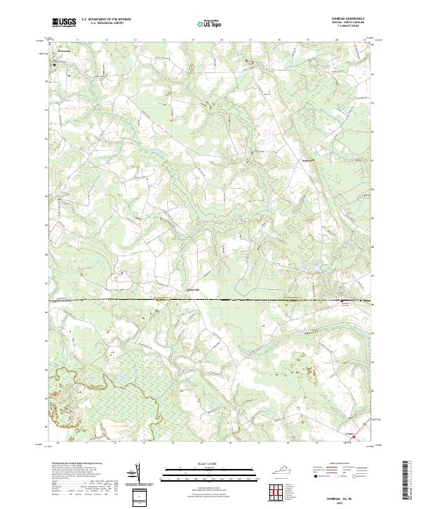 USGS Topographic Map – Sunbeam