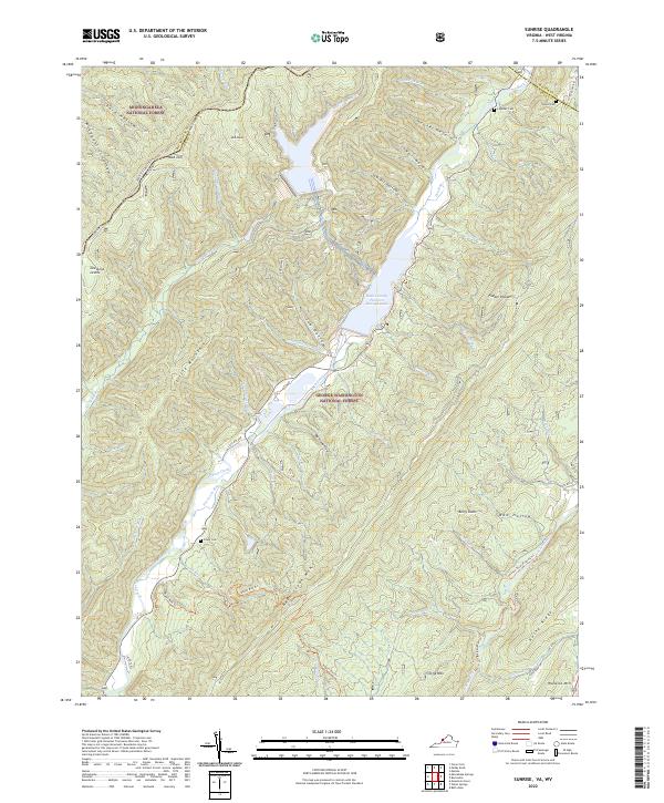 USGS Topographic Map – Sunrise