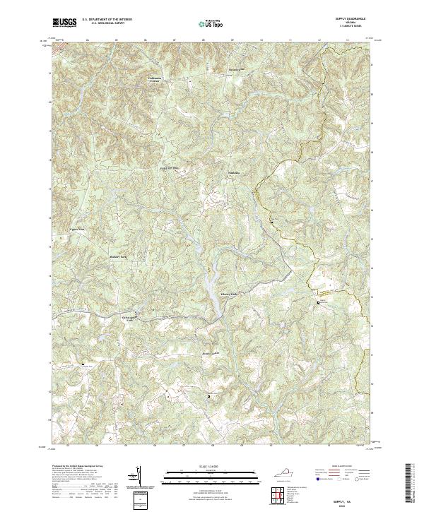 USGS Topographic Map – Supply