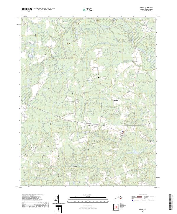 USGS Topographic Map – Sussex