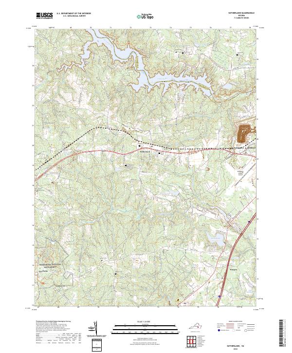 USGS Topographic Map – Sutherland