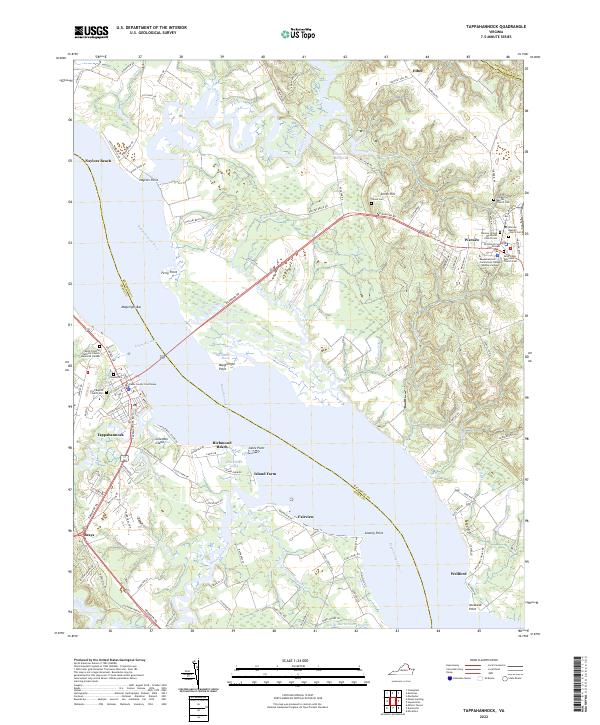 USGS Topographic Map – Tappahannock
