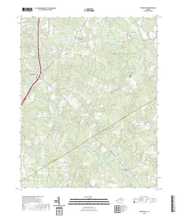USGS Topographic Map – Templeton