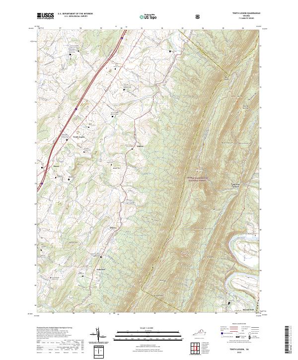 USGS Topographic Map – Tenth Legion