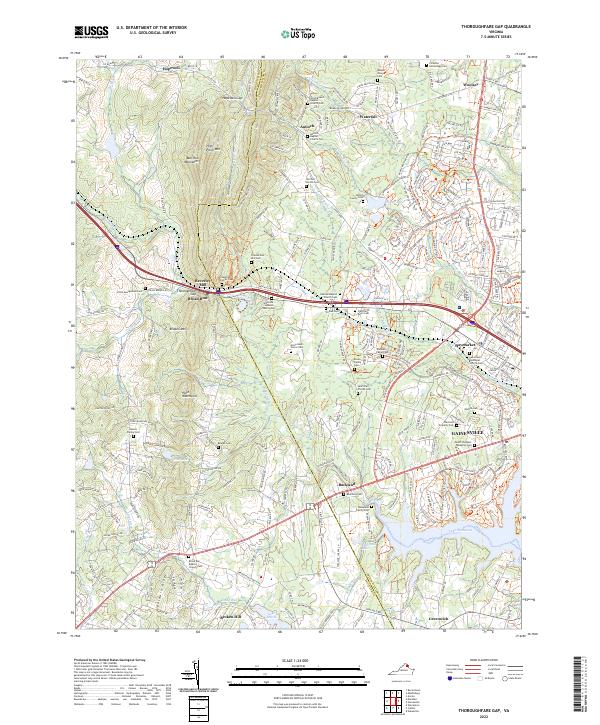 USGS Topographic Map – Thoroughfare Gap