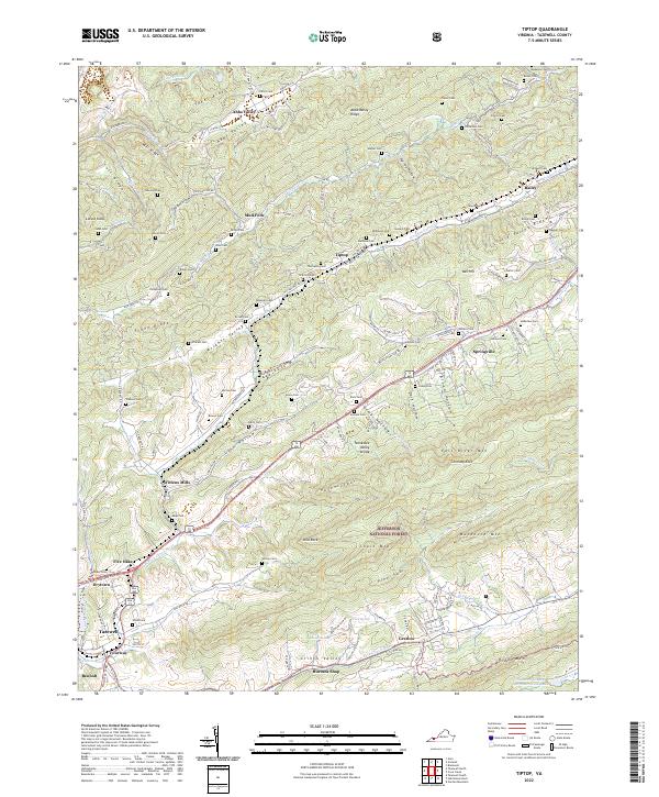 USGS Topographic Map – Tiptop