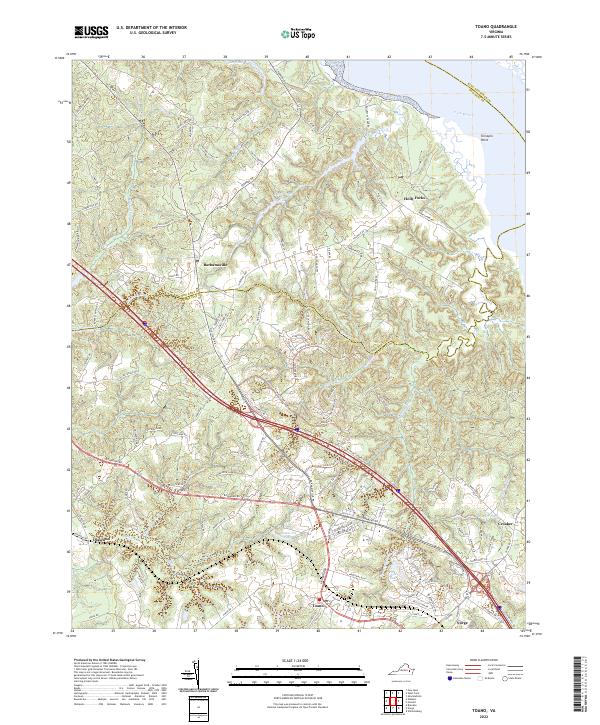 USGS Topographic Map – Toano
