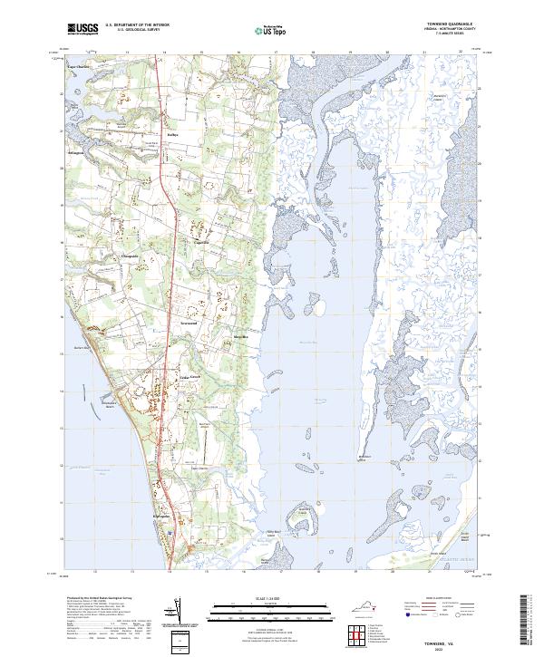 USGS Topographic Map – Townsend