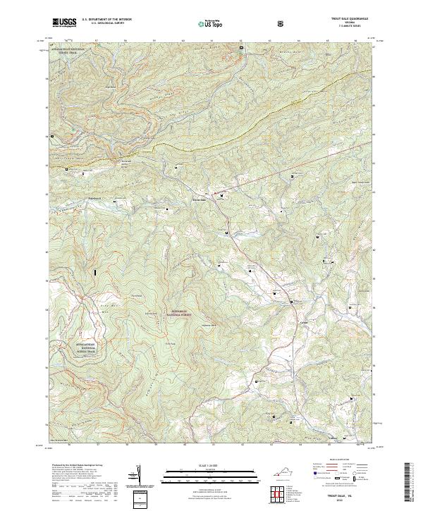 USGS Topographic Map – Trout Dale