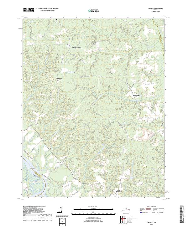 USGS Topographic Map – Truhart