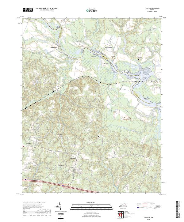 USGS Topographic Map – Tunstall