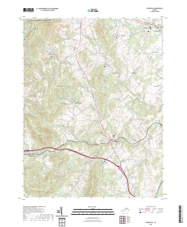 USGS Topographic Map – Upperville