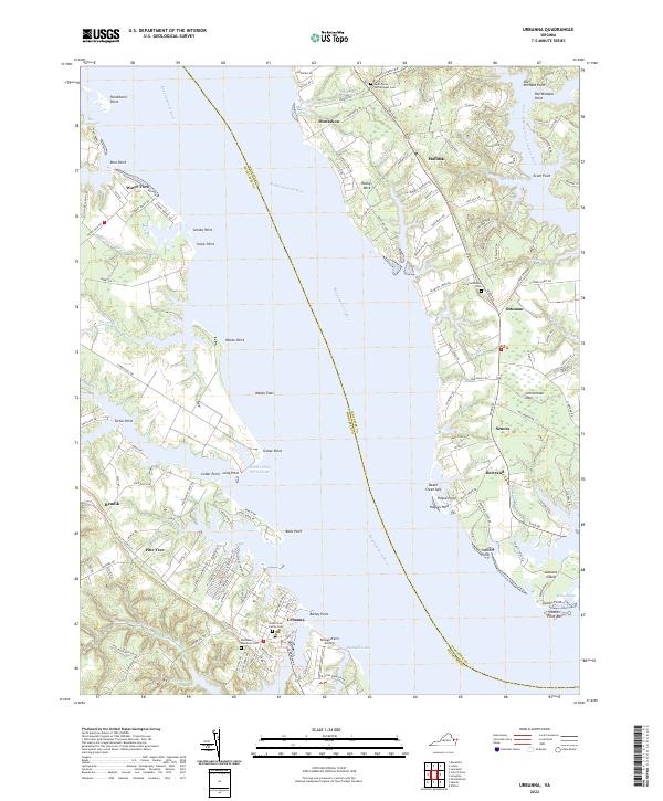 USGS Topographic Map – Urbanna