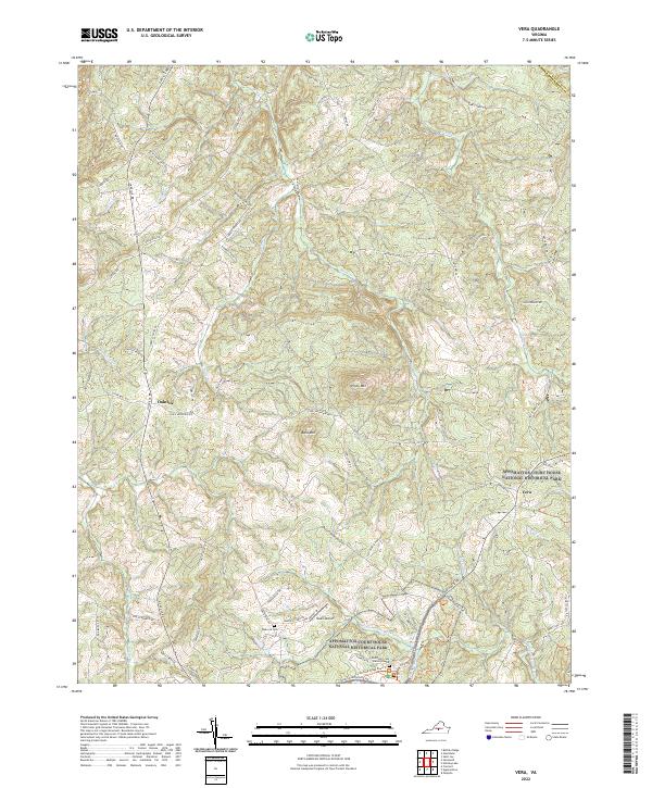USGS Topographic Map – Vera