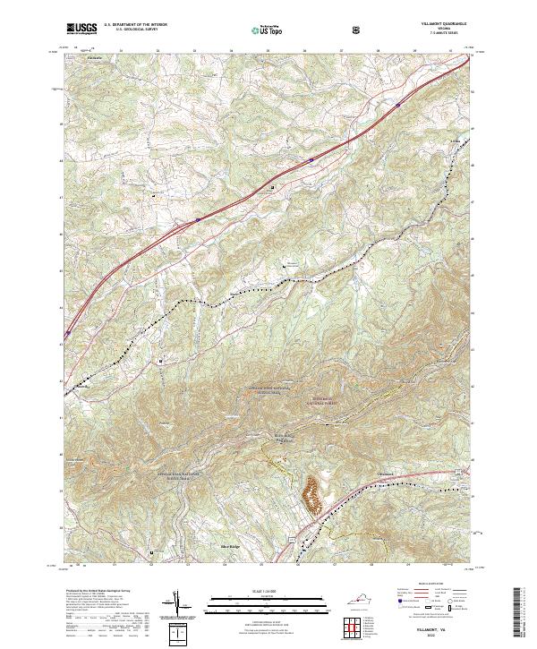 USGS Topographic Map – Villamont