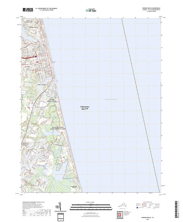 USGS Topographic Map – Virginia Beach
