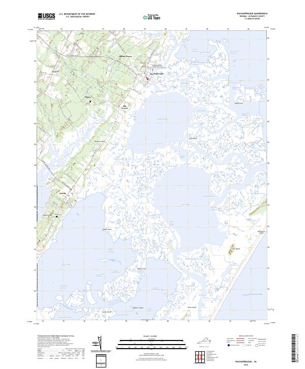 USGS Topographic Map – Wachapreague
