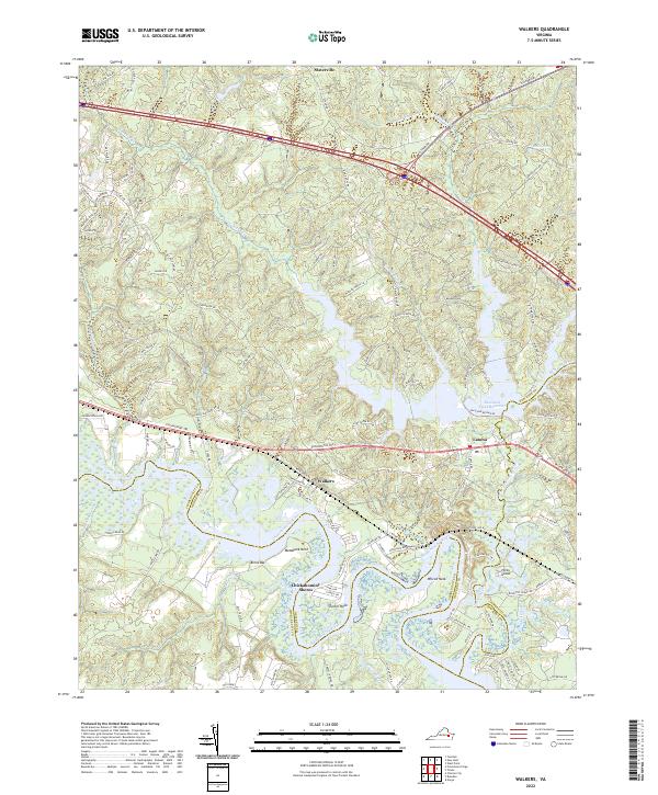 USGS Topographic Map – Walkers