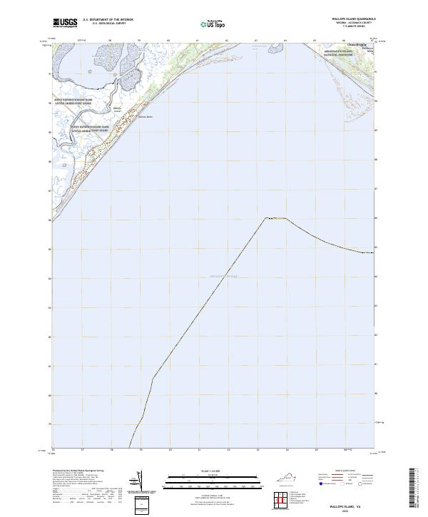USGS Topographic Map – Wallops Island