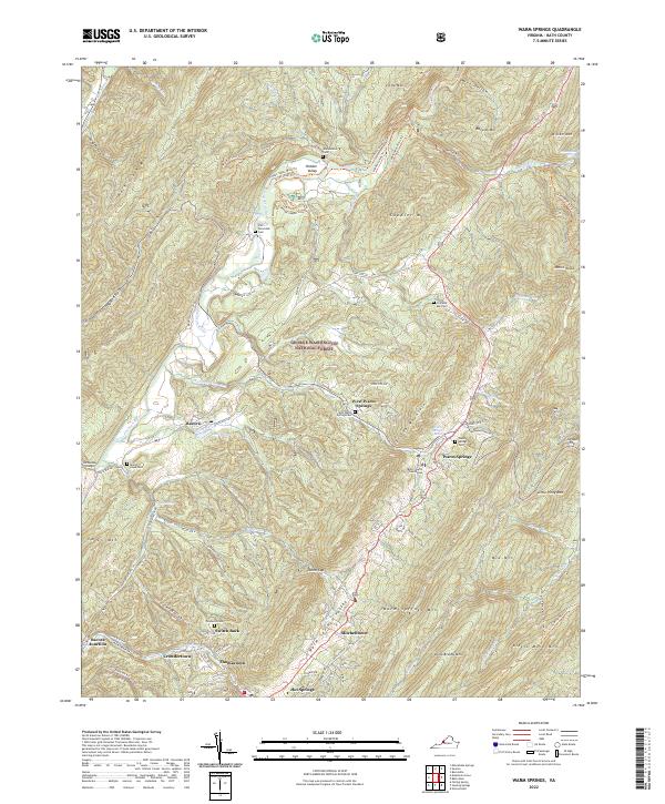 USGS Topographic Map – Warm Springs