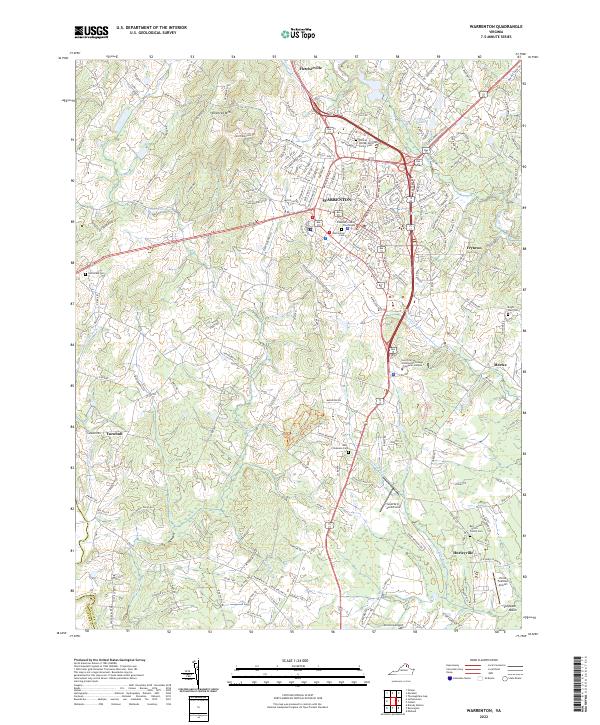 USGS Topographic Map – Warrenton