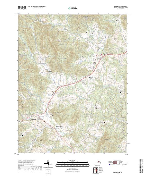 USGS Topographic Map – Washington