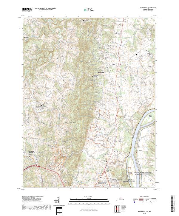 USGS Topographic Map – Waterford