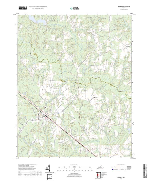 USGS Topographic Map – Waverly