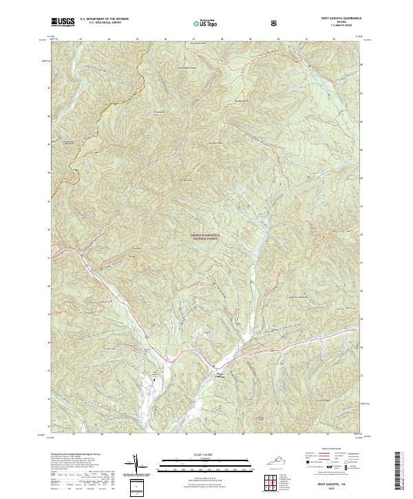 USGS Topographic Map – West Augusta