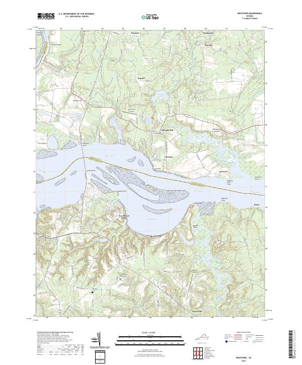 USGS Topographic Map – Westover