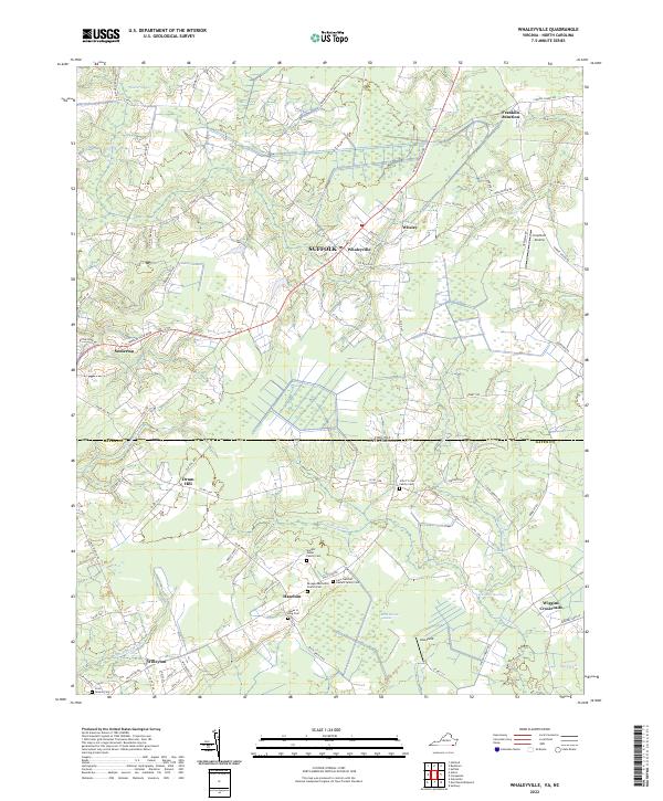 USGS Topographic Map – Whaleyville