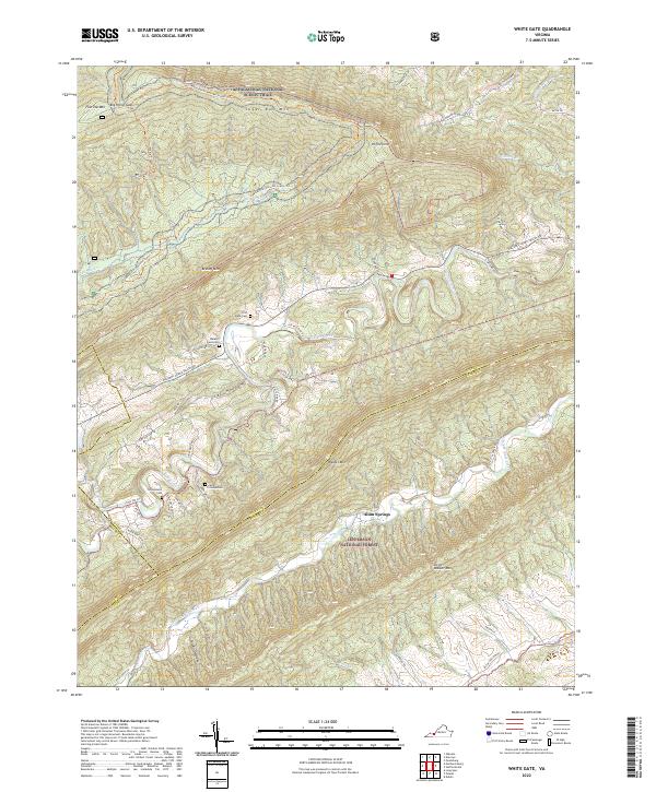 USGS Topographic Map – White Gate
