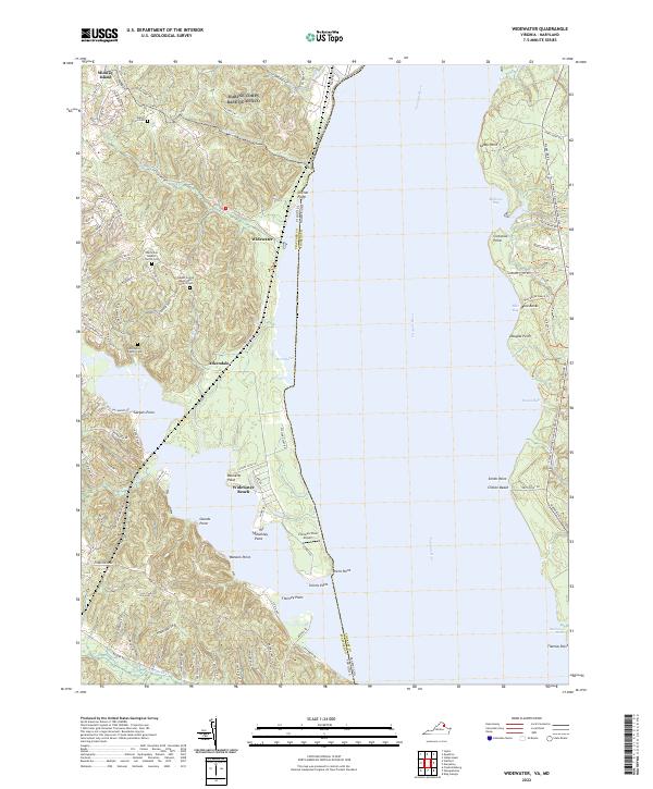 USGS Topographic Map – Widewater