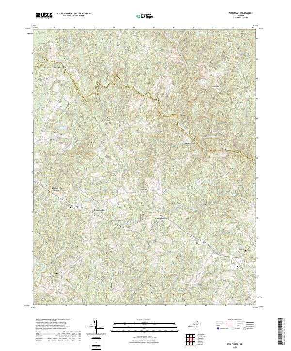 USGS Topographic Map – Wightman