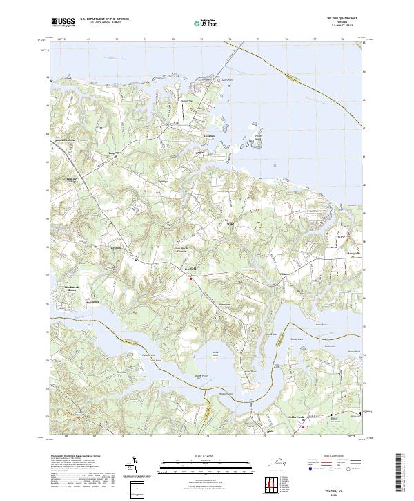 USGS Topographic Map – Wilton