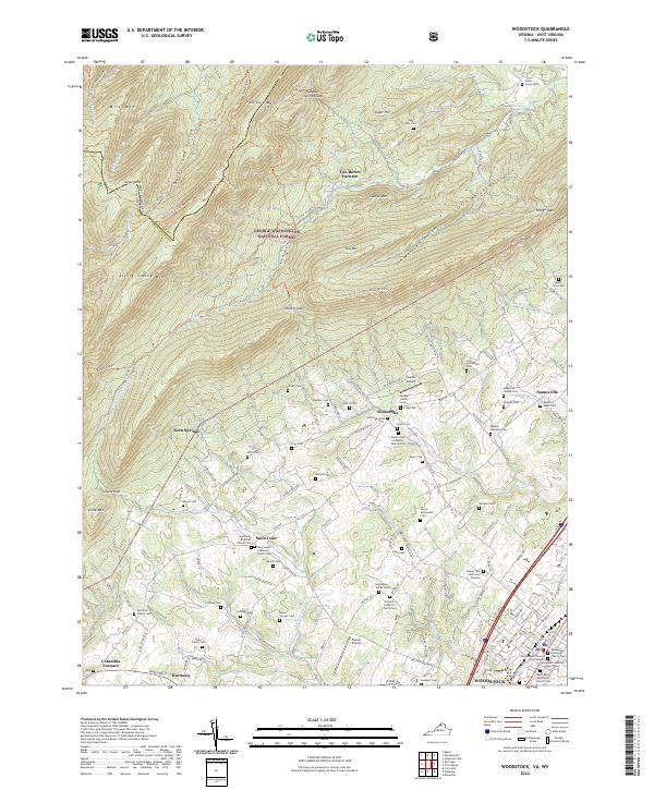 USGS Topographic Map – Woodstock