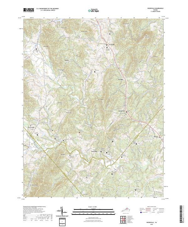 USGS Topographic Map – Woodville
