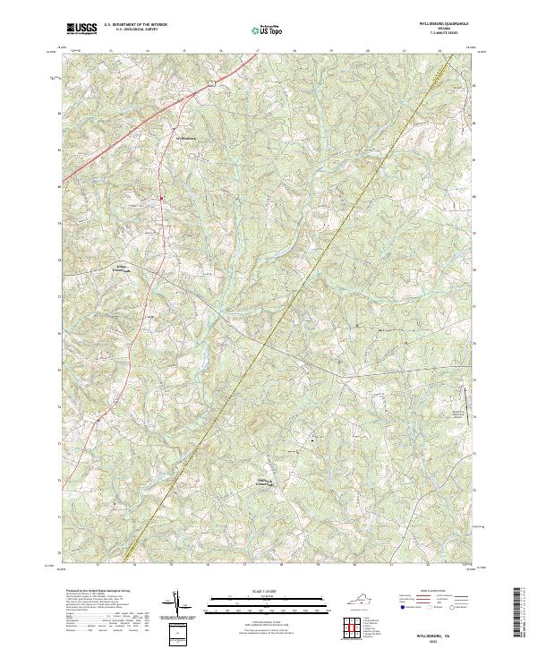 USGS Topographic Map – Wylliesburg