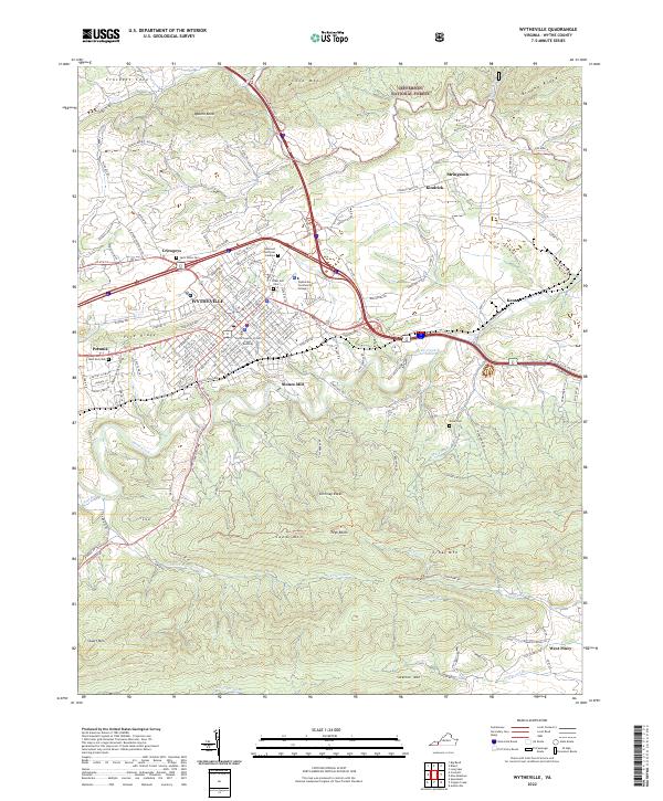 USGS Topographic Map – Wytheville