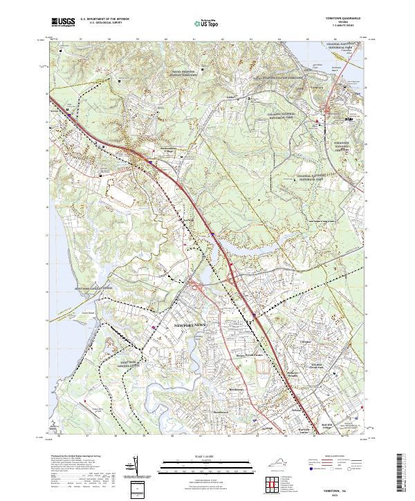 USGS Topographic Map – Yorktown