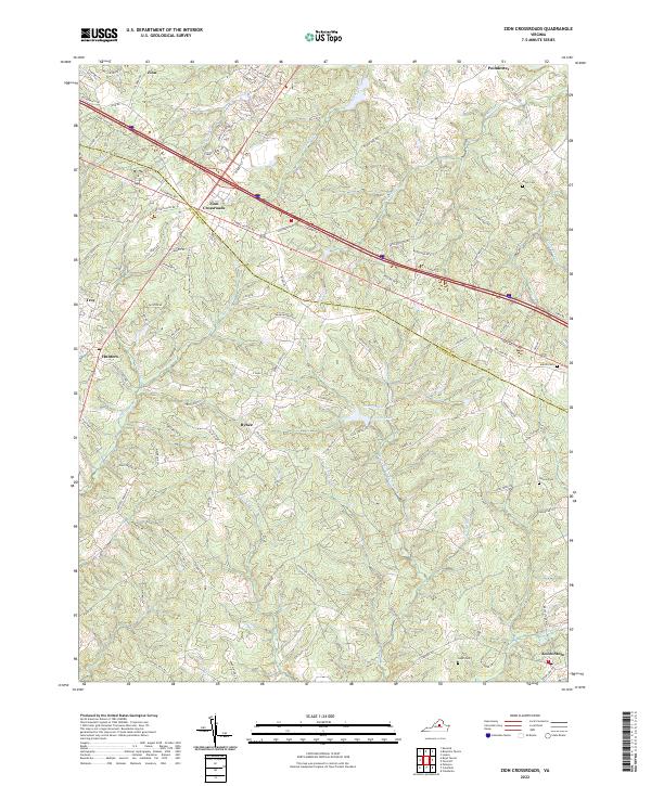 USGS Topographic Map – Zion Crossroads
