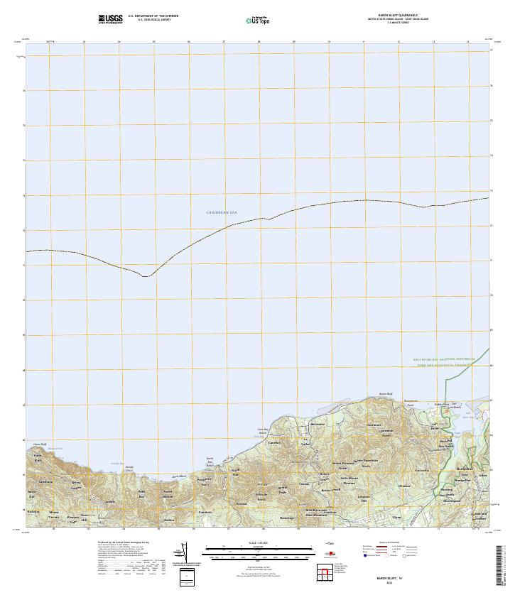2024 Map of Baron Bluff, 2024 Print