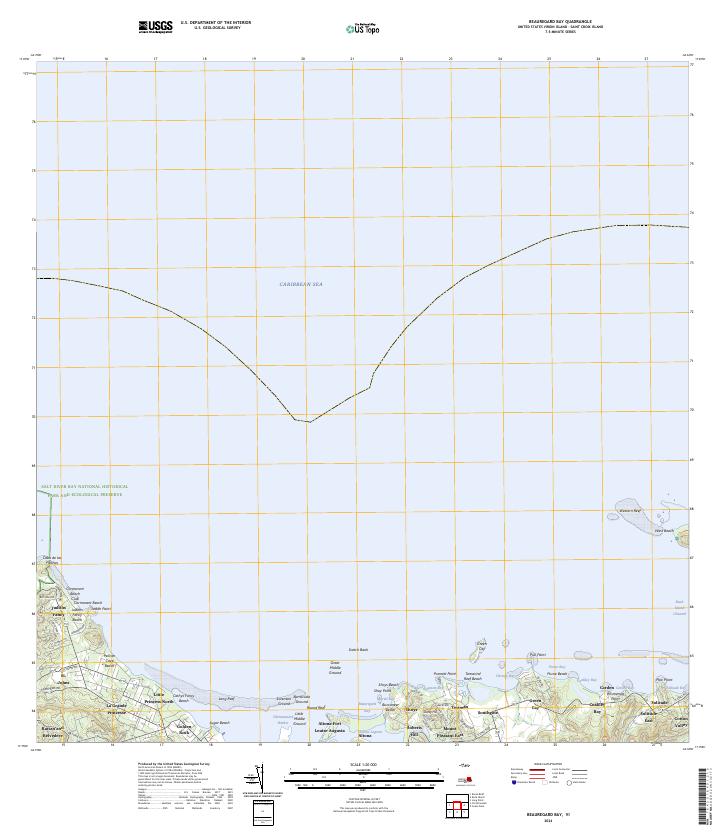 2024 Map of Beauregard Bay, 2024 Print