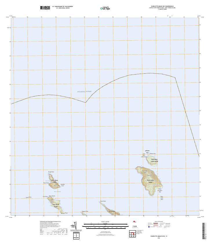 2024 Map of Charlotte Amalie OE N, 2024 Print