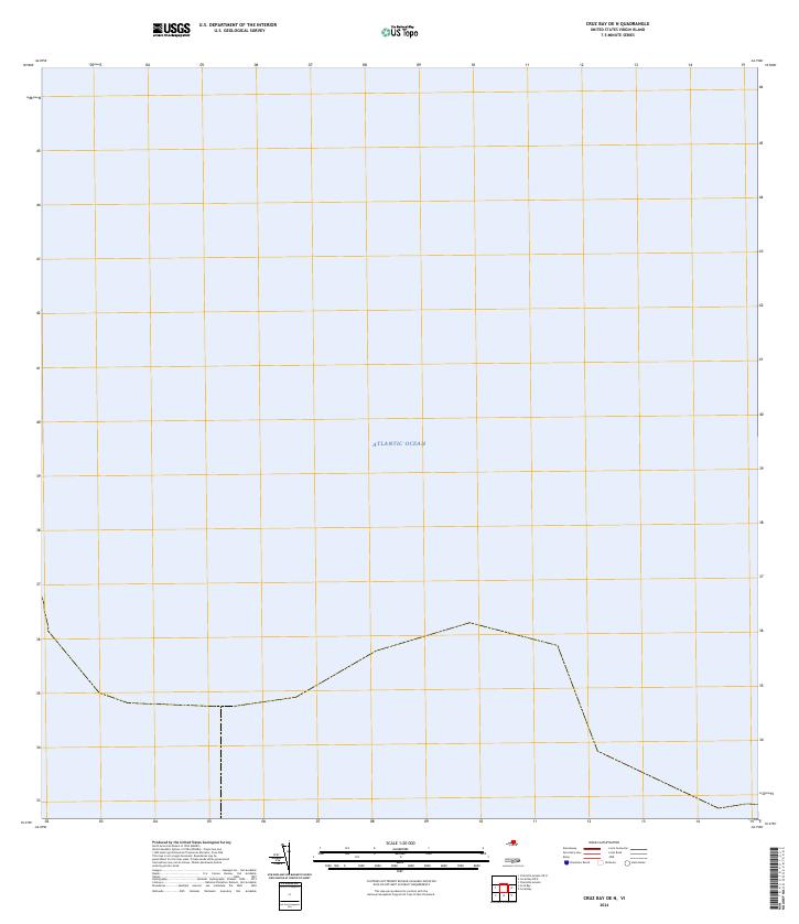 2024 Map of Cruz Bay OE N, 2024 Print