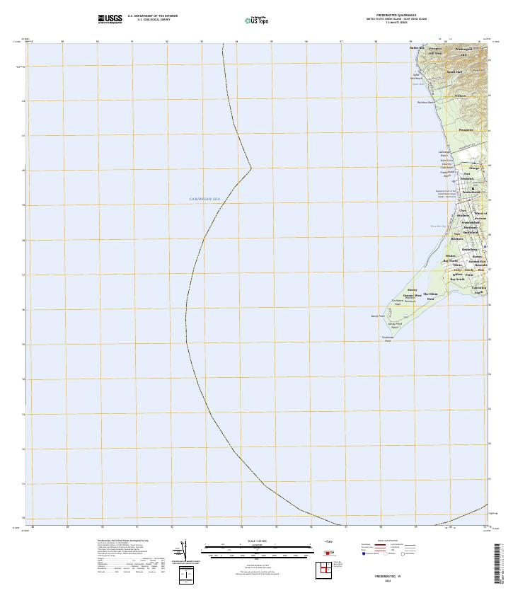 2024 Map of Frederiksted, 2024 Print