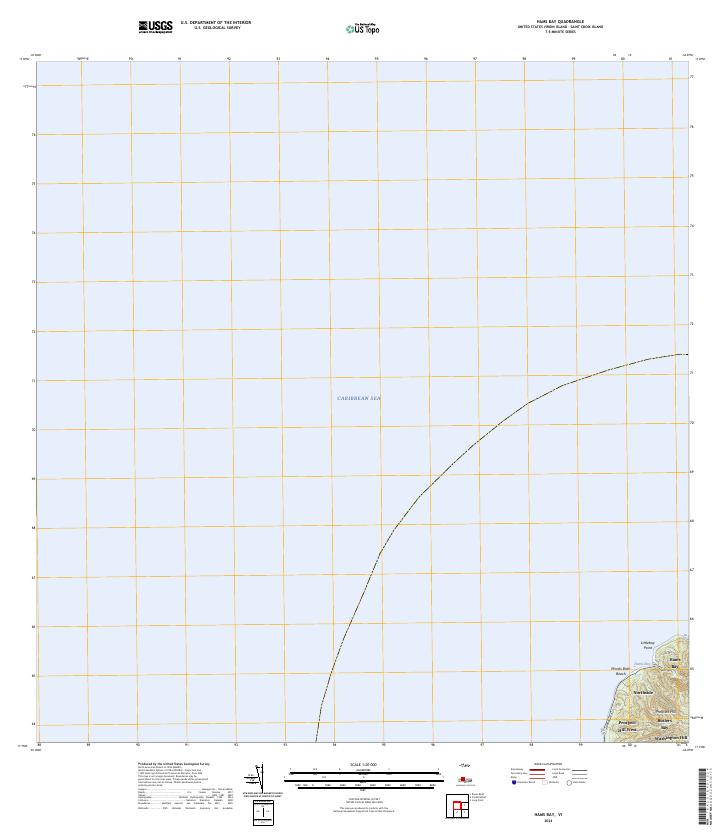 2024 Map of Hams Bay, 2024 Print