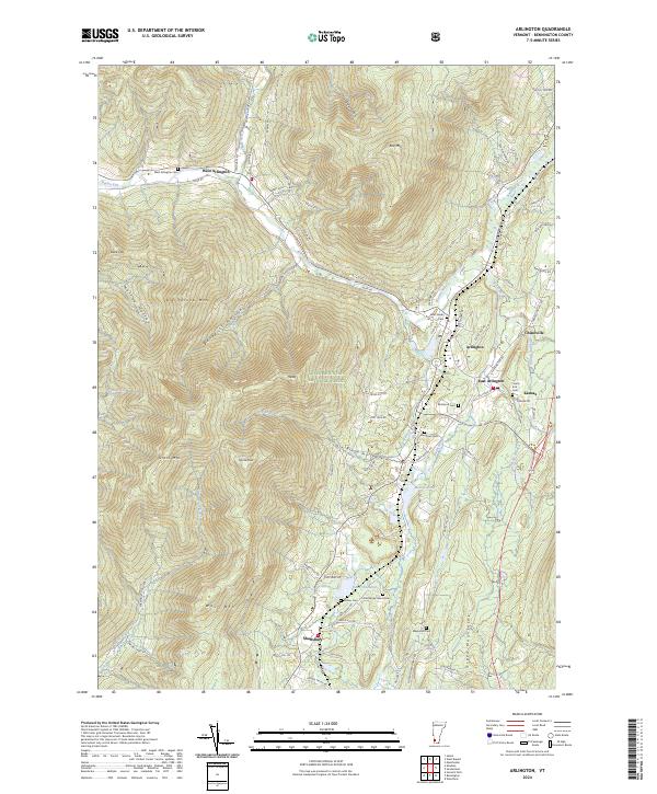 USGS Topographic Map – Arlington