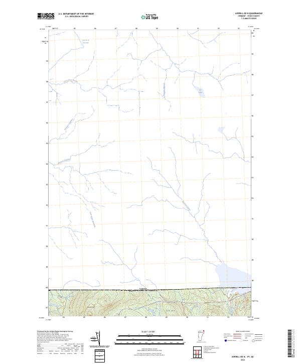 USGS Topographic Map – Averill OE N